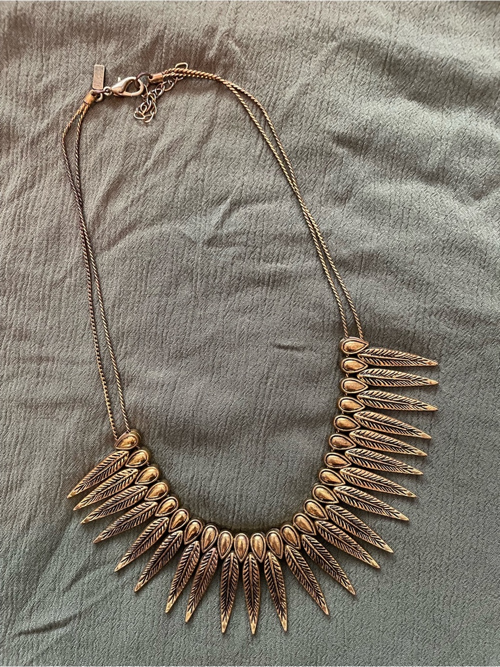 Vanessa Mooney Gold-Tone Spike Bib Necklace - Women Jewelry